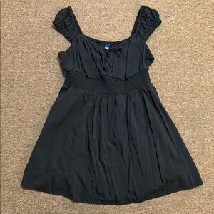 Old Navy Black Drawstring Waist Dress